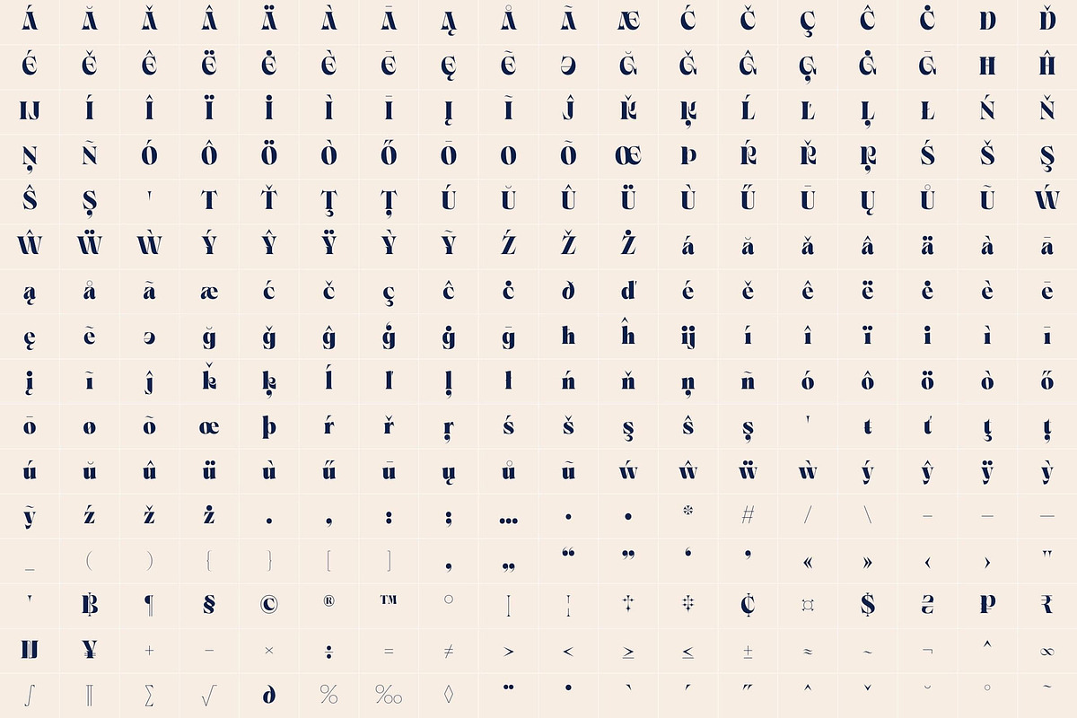 Ornable Experimental Typeface, a Serif Font by Casloop Studio (Photo 5 of 8)