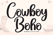 Cowboy Boho | Script Font, a Handwritten Font by Scratchones (Thumbnail 1 of 8)