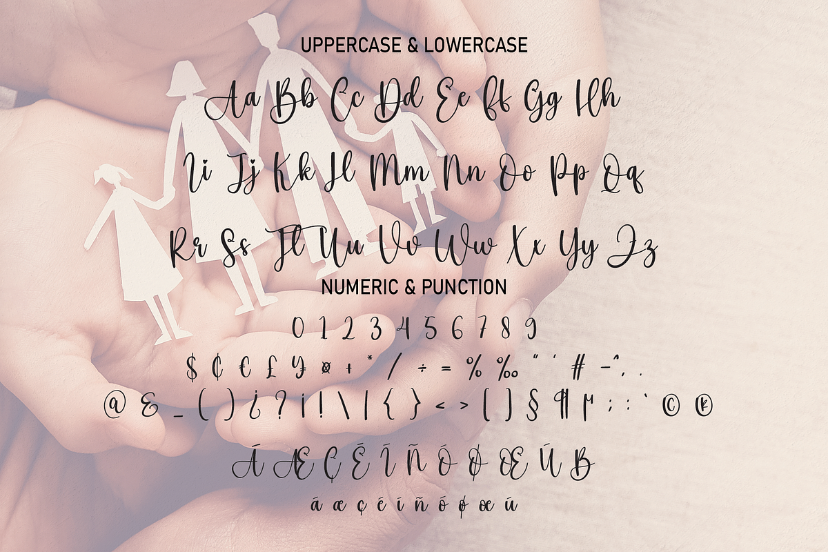 Family Rainbow | Script Font, a Script Font by Scratchones (Photo 6 of 8)