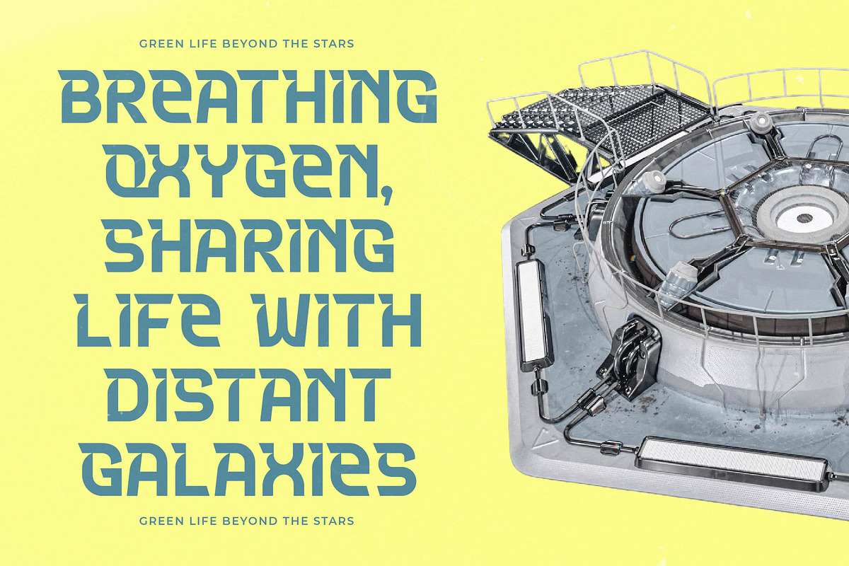 Meteor Horizon: Modern Sci-Fi Font, a Sans Serif Font by timelesstype.co (Photo 8 of 15)