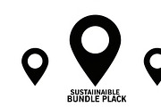 Modern location pin silhouettes, an Illustration by Amazin_art (Thumbnail 30 of 31)