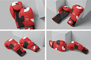 Boxing Gloves Mockups, a Product Mockup by megostudi0 (Thumbnail 1 of 6)