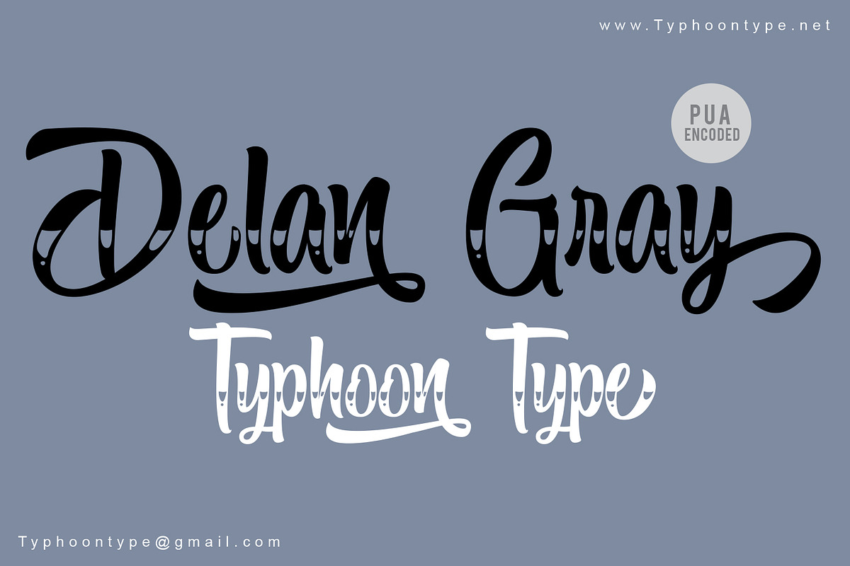 Delan Gray font