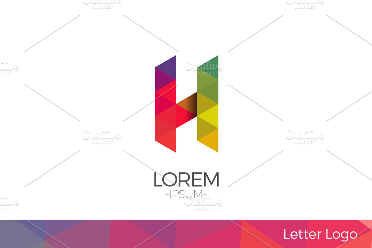 Letter H Vector Origami Logo icon., a Branding & Logo Template by Woo Graphics