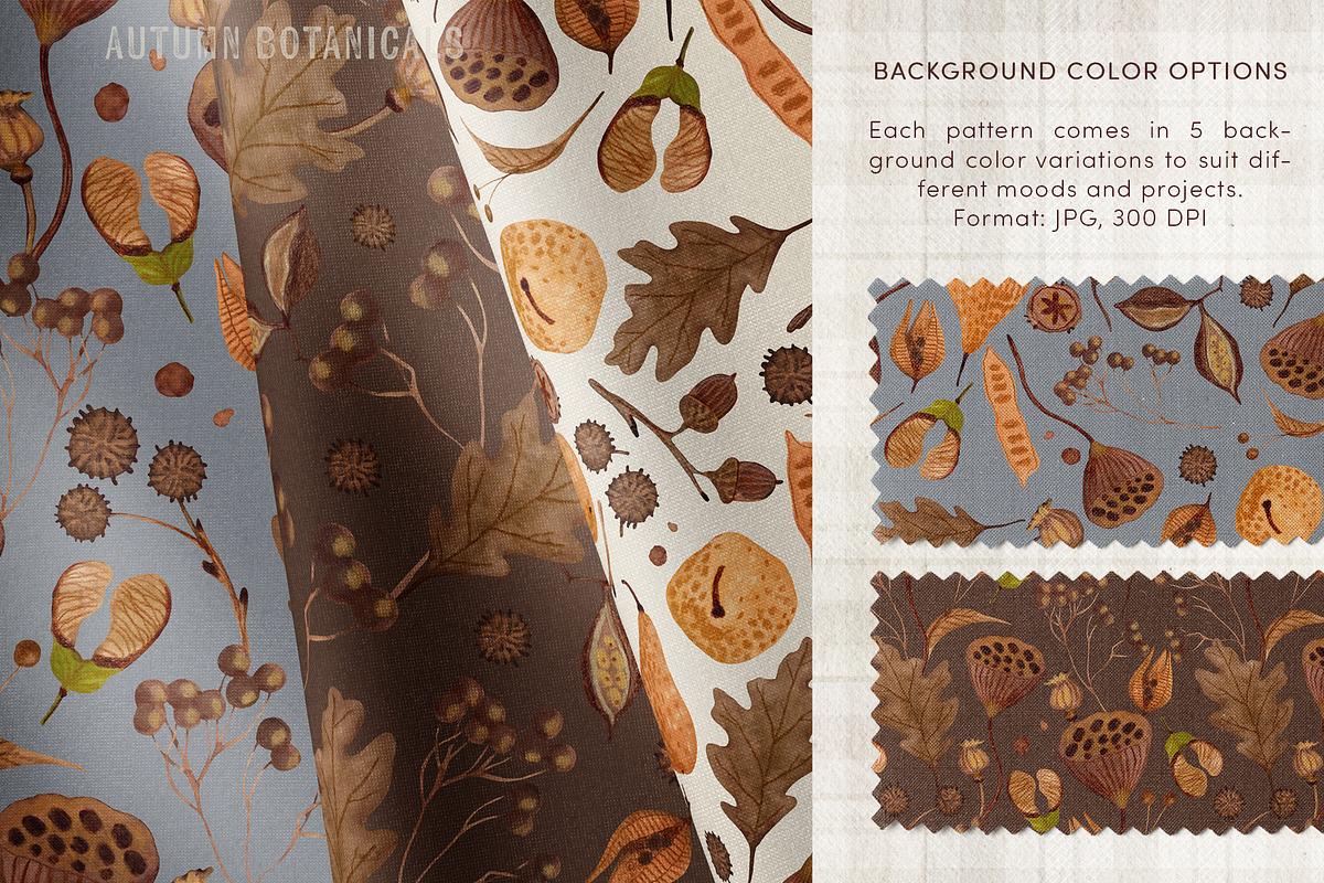 Autumn Botanicals Clipart & Patterns, an Object Graphic by ArtPavo (Photo 4 of 10)