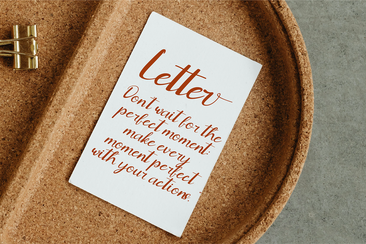 Amellia Rouge – Beauty Script, a Handwritten Font by Indotype Foundry (Photo 8 of 10)