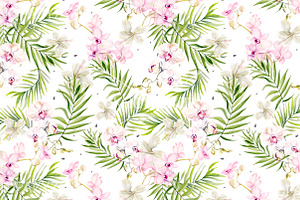 10 Hand Drawn Watercolor Pattern