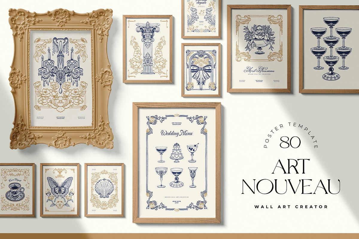 Art Nouveau | Wall Art Collection, an Object Graphic by Leleka.Store (Photo 1 of 21)