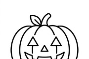 43 Halloween Line Vector Icons, an Outline Icon by adenpinkstore (Thumbnail 3 of 19)
