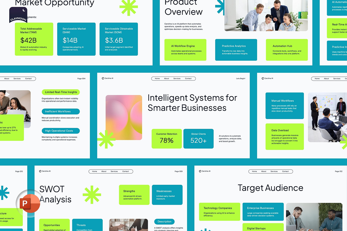 AI Startup & Business Investment, a Presentation Template by Claymoon Lab (Photo 6 of 7)