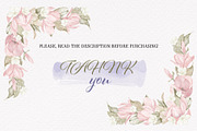 Magnolia Spring Flowers Ribbon Bow, a Decorative Illustration by PawGraphic (Thumbnail 10 of 11)