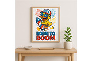 Born to Boom Duck Funny 4th of July, a Background Graphic by LaseredNinja (Thumbnail 2 of 7)