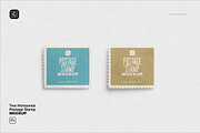 Two Horizontal Postage Stamp, an Advertising Mockup by Custom Scene (Thumbnail 2 of 11)
