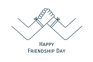 Two hands clasped in homie handshake, a Person Illustration by sceptical cactus