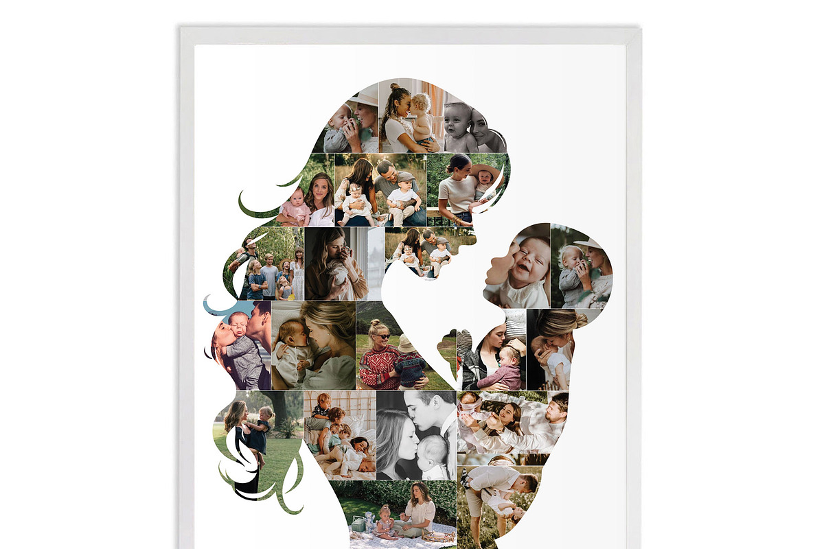 Mom And Boy Photo Collage Template, a Magazine Template by AIW SOLUTIONS (Photo 3 of 8)