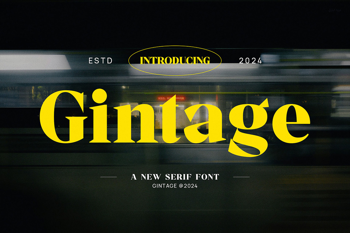 Gintage - Modern Display Serif, a Serif Font by TypeLogue (Photo 1 of 5)