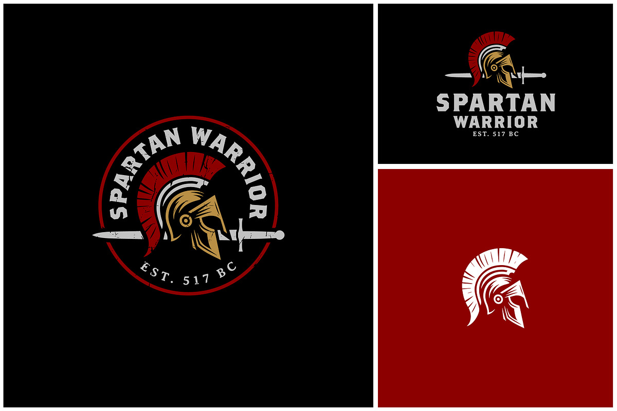 Sword Spartan Helmet Battle War Logo, a Branding & Logo Template by Enola99d (Photo 1 of 2)