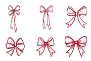 Coquette Valentine Ribbon Bow, an Illustration by CreationArt (Thumbnail 3 of 7)