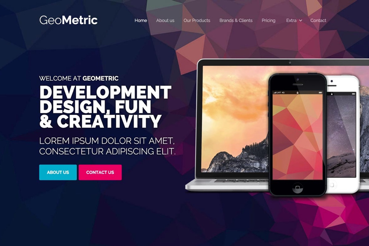 GeoMetric Agency Webflow Template, a Websites & App Template by Webflow (Photo 1 of 4)