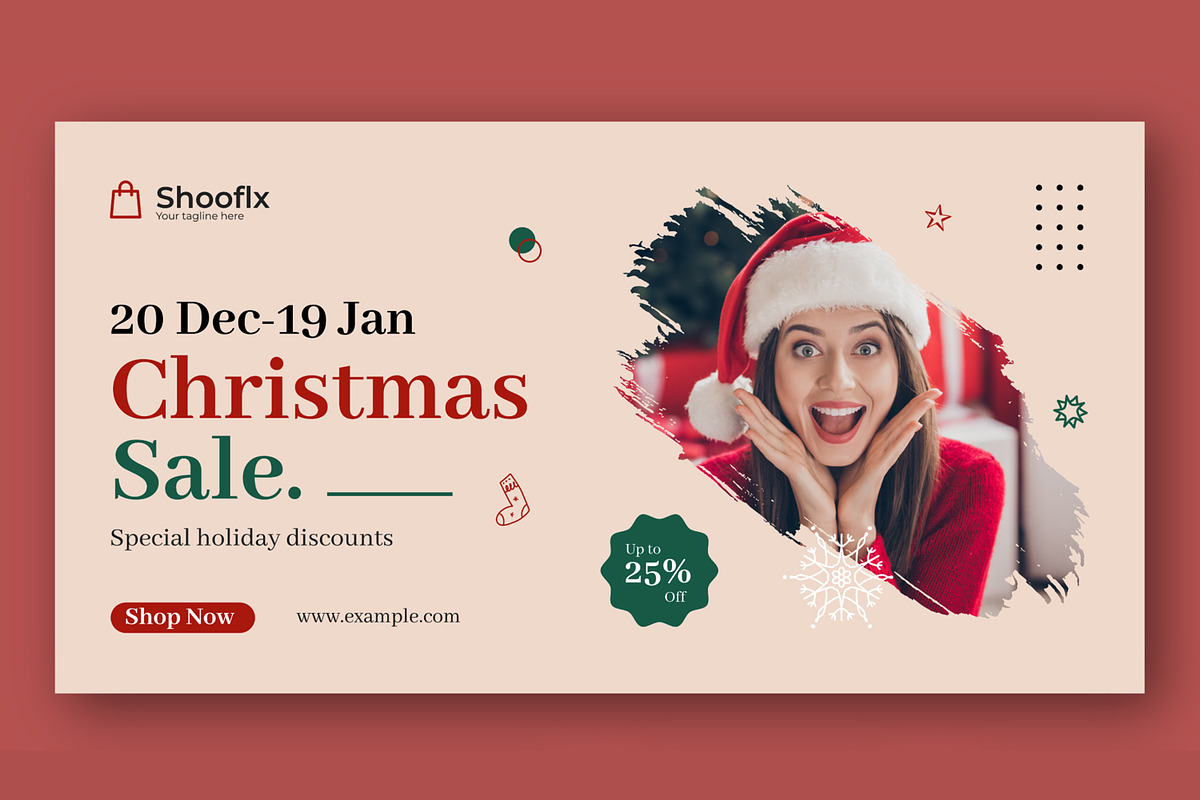 Christmas Sale Web Ads Banner Set, an UI Kit Template by CreativeShaper (Photo 2 of 4)