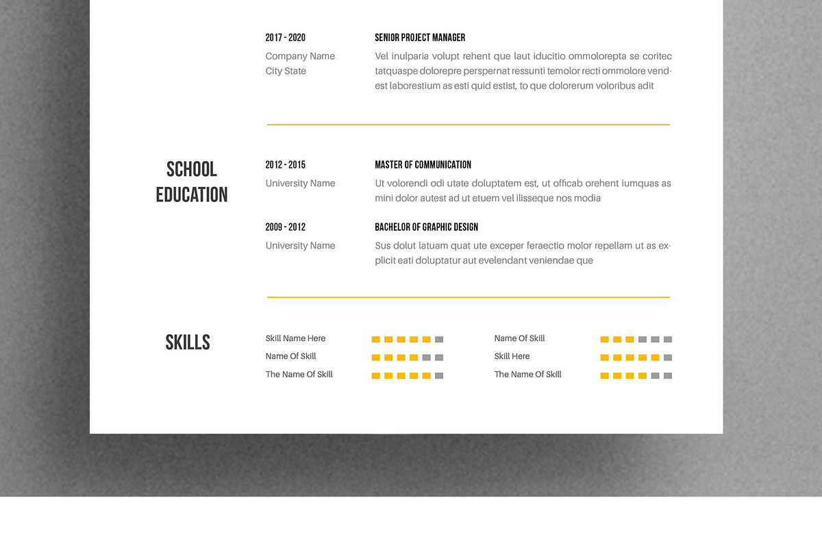 Resume and Cover Letter Layout, a Resume Template by ContestDesign (Photo 3 of 4)