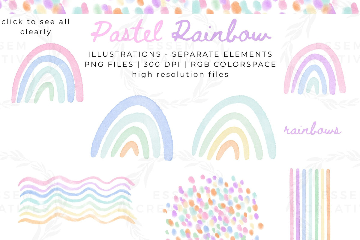 Pastel Rainbow Grandmillenial Frames, a Background Graphic by Essem Creatives (Photo 4 of 6)