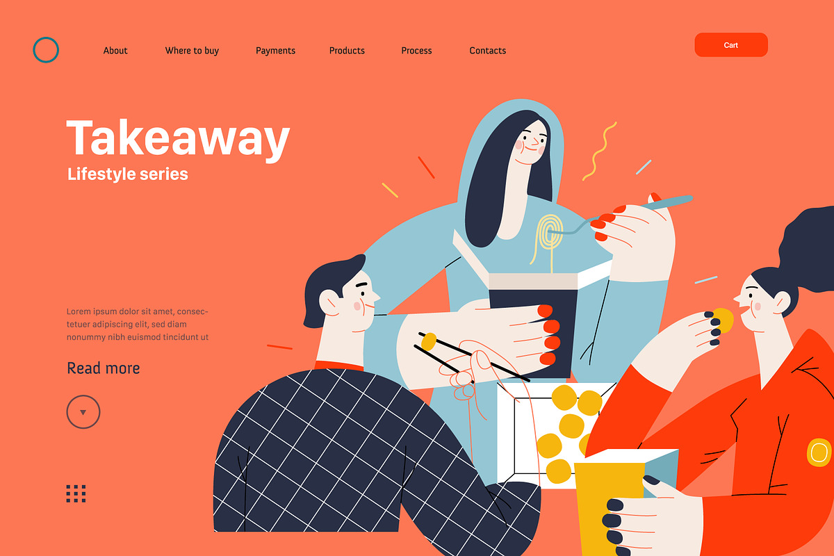 Lifestyle vector ills, color 1, a Templates & Theme by Grivina's shop (Photo 12 of 18)