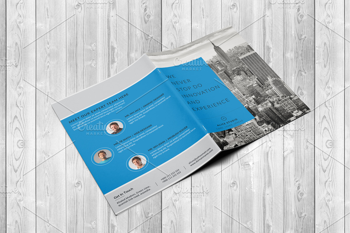Corporate Bi-Fold Brochure Template, a Brochure Template by Alice_s (Photo 3 of 10)