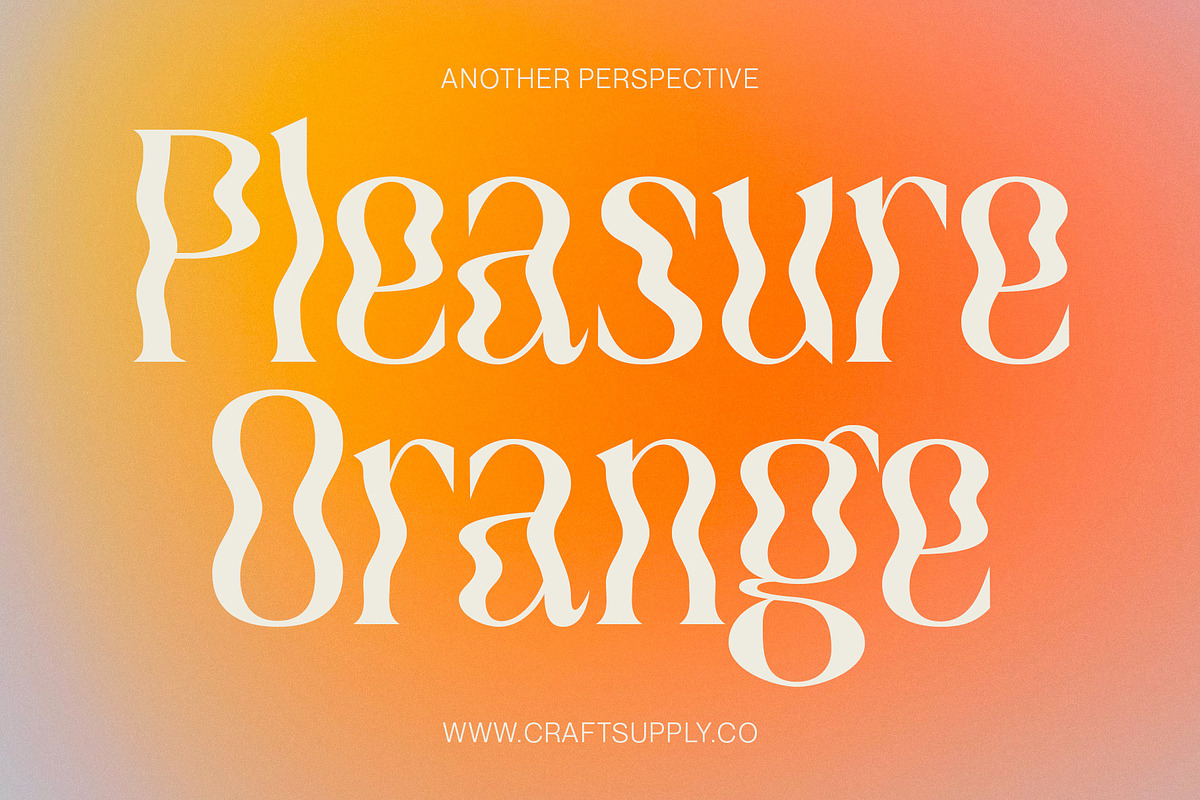 Quagey - Psychedelic Typeface, a Serif Font by Craft Supply Co. (Photo 3 of 8)