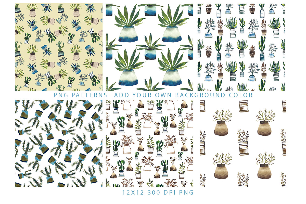 Watercolor Houseplant Collection, an Illustration by Sweet Fig (Photo 2 of 8)