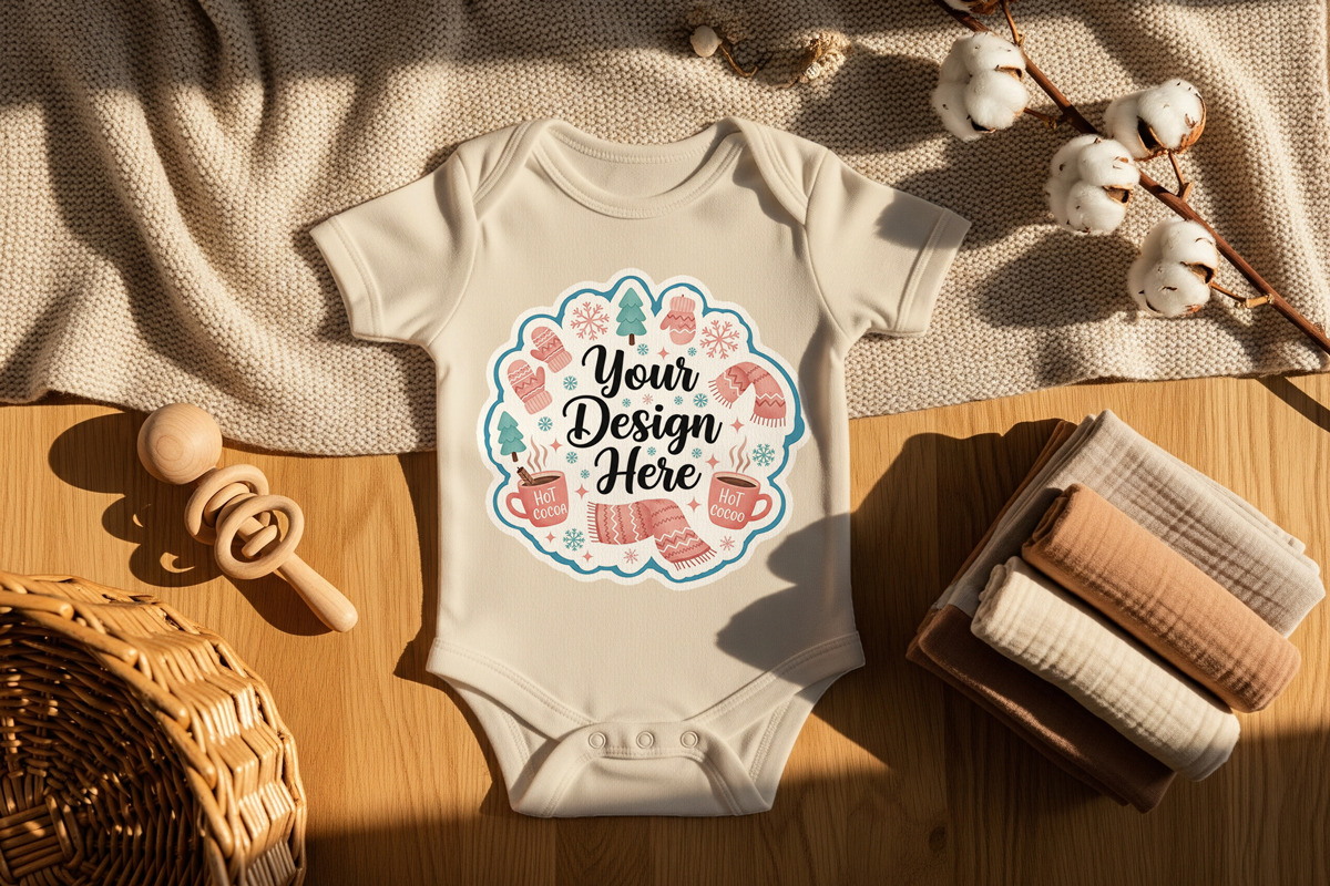 baby outfit mockup, a Hoody Mockup by Rami's Mockups (Photo 3 of 3)