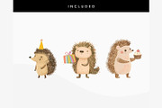 Part Hedgehogs with Gifts PNG, an Animal Illustration by ClipCraft (Thumbnail 6 of 9)