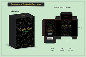 Luxury box Design 3d mock-up