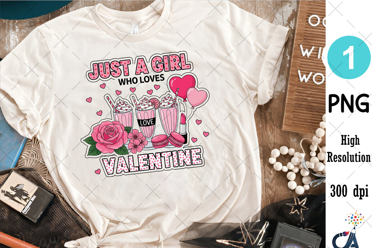 Pink Valentine PNG Sublimation, an Illustration by Creative Art (Photo 5 of 6)