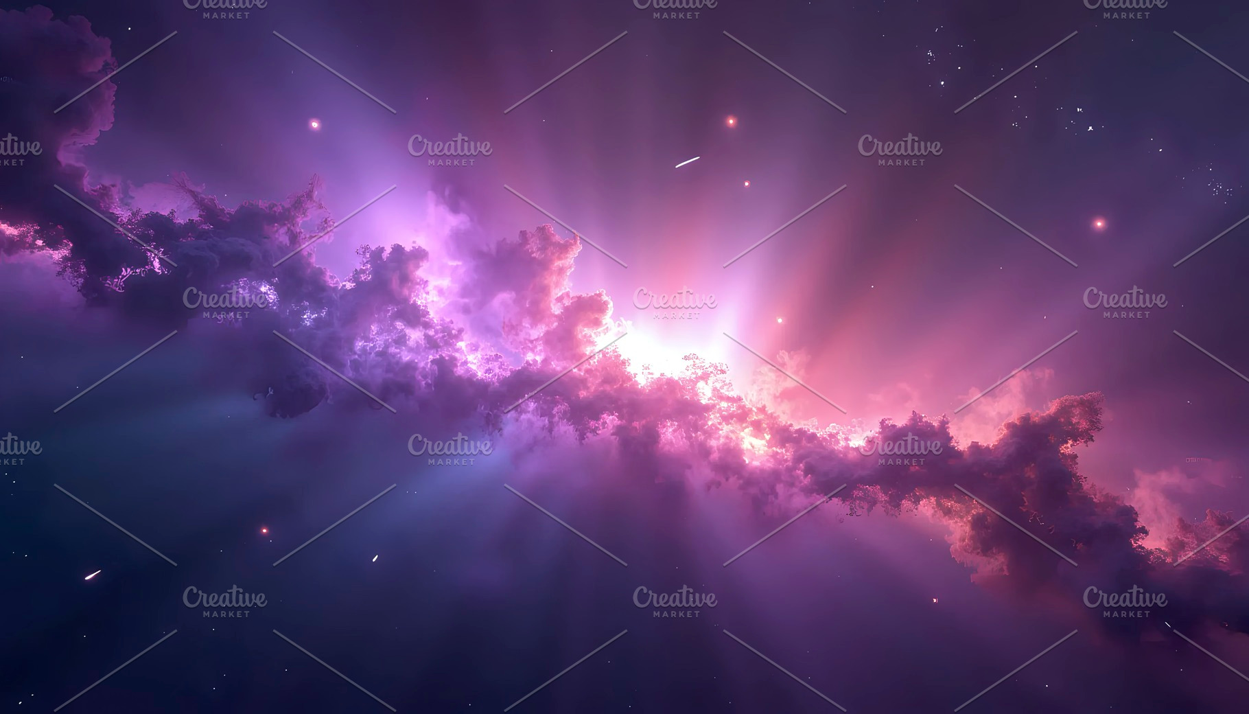 Deep Space Nebula Galaxy Background, a Photo by LOGOCREATIVE