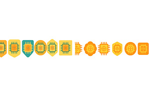 Colorful circuit pattern design, an Illustration by ZinetroN