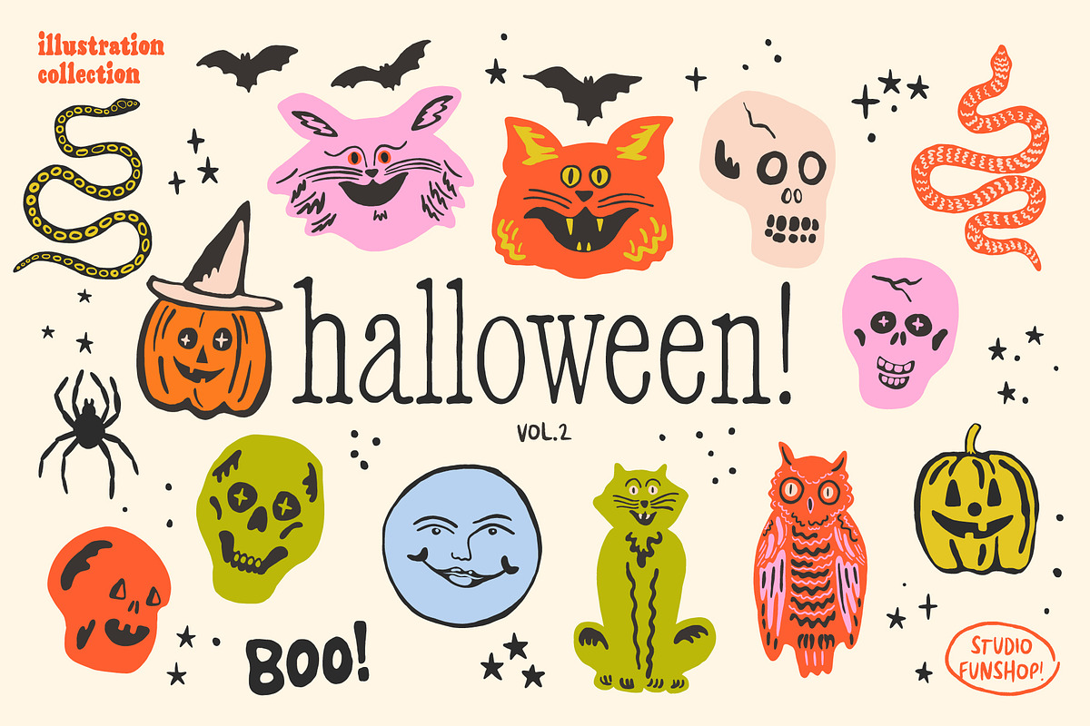 Halloween Illustrations: Vol 2, an Illustration by Studio Funshop by Kelli (Photo 1 of 6)