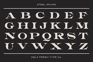 Steel Spurs: A Western Display Font