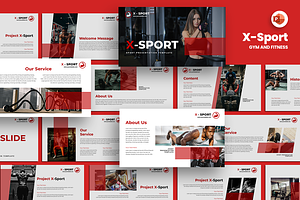 X Sport - Gym & Fitness PowerPoint