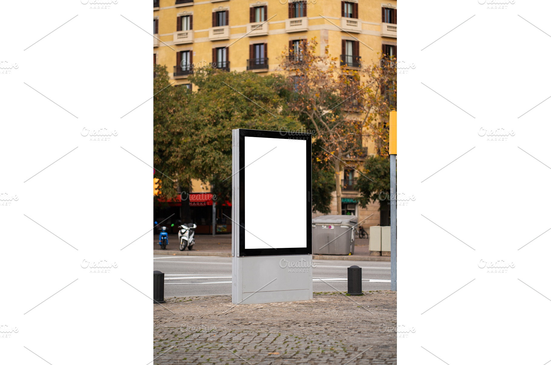 Blank vertical street billboard on a, an Architecture Photo by volodymyrshtun13795