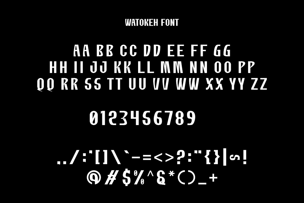 Watokeh - Sports Font, a Sans Serif Font by Iqsiart Studio (Photo 7 of 8)