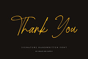 Rottis Amesty Signature Handwriting, a Handwritten Font by CreateBigSupply (Thumbnail 7 of 9)