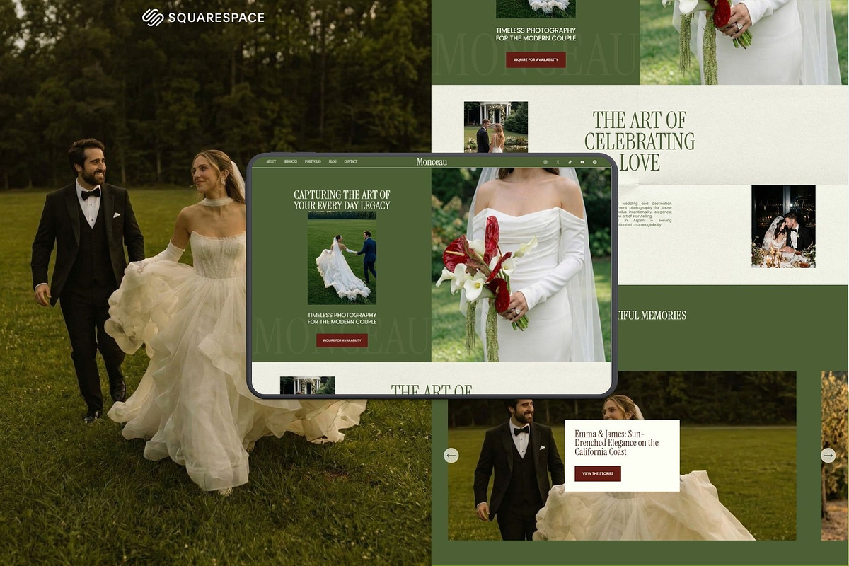 Photographer Squarespace Website, a Squarespace Template by OliaMuseDesign (Photo 2 of 9)