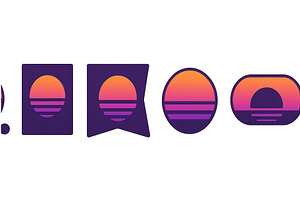 Various creative logos featuring a, an Illustration by ZinetroN