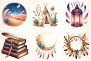 Boho Clipart Png Bundle Feathers, an Illustration by DreamCafeArt (Thumbnail 3 of 6)