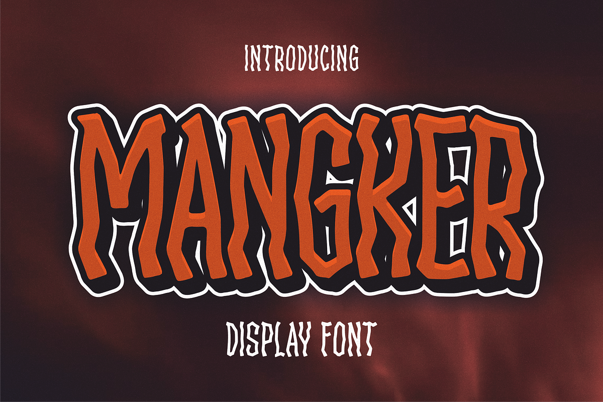 Mangker, a Sans Serif Font by lelevien (Photo 1 of 6)