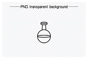 Flask and Test Tube Line Icons Set, an Outline Icon by Designfour (Thumbnail 3 of 7)