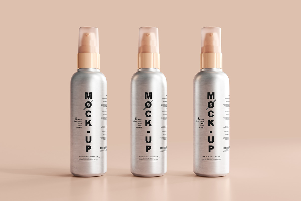 Aluminum Cosmetic Mockup Bundle, a Cups & Container Mockup by pmvch (Photo 42 of 206)