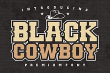 Black Cowboy - Bold Western Font