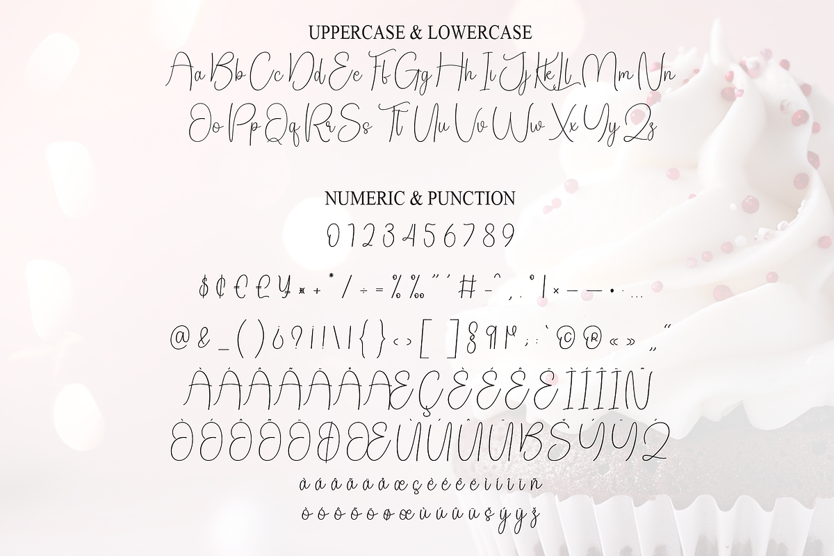 Sweety Cupcake | Script Font, a Handwritten Font by Scratchones (Photo 7 of 9)